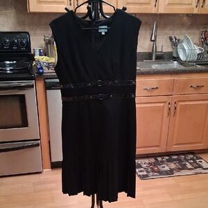 Tracy Reese Elegant Black Midi Dress